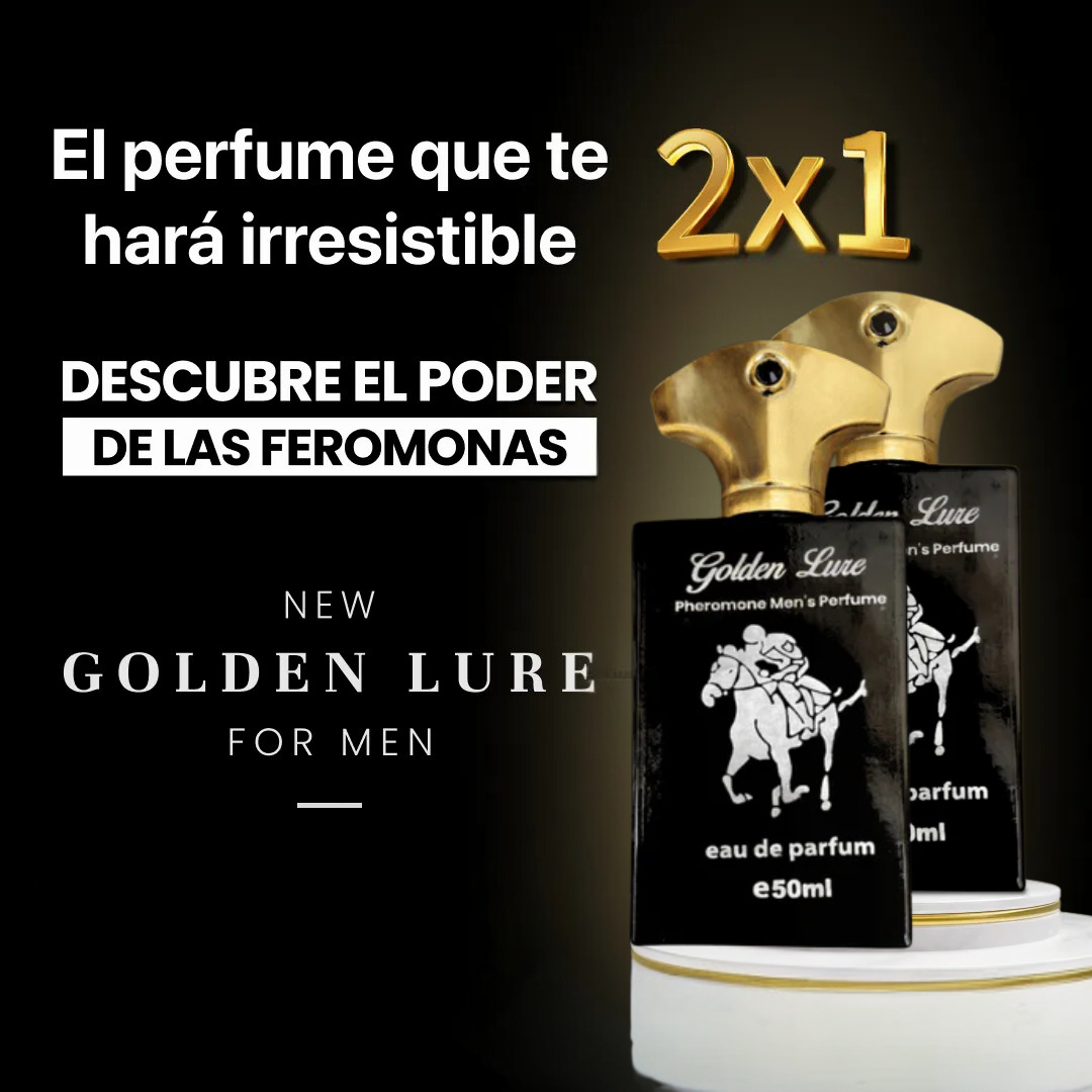 COMPRE 1 Y LLEVATE 2 - PERFUME GOLDEN LURE FEROMONAS - Diseñado para atraer a las mujeres